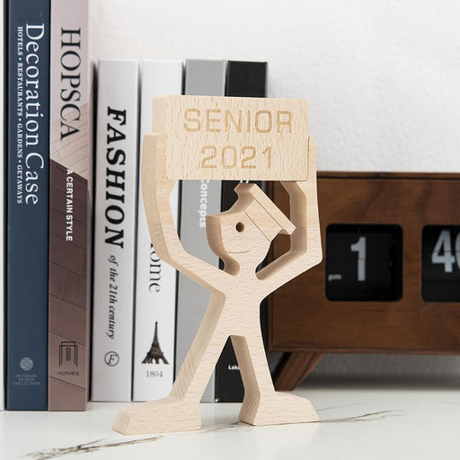 Gosszy Class of 2021 Graduation Wooden Sculpture Gifts, Senior Graduate 2021, Perfect Gifts For Decoration wood sculpture