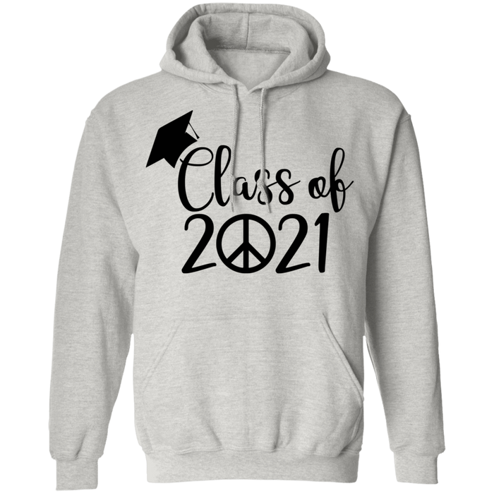 CustomCat Class of 2021 - peace, graduation shirt, graduation gift Apparel Z66 Pullover Hoodie / Ash / S