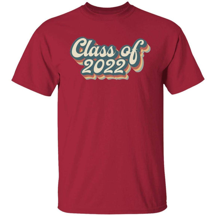 CustomCat Class Of 2022, Graduation Gift, Back To School Gift, T-shirt/Hoodie Apparel Basic T-Shirt / Cardinal / S