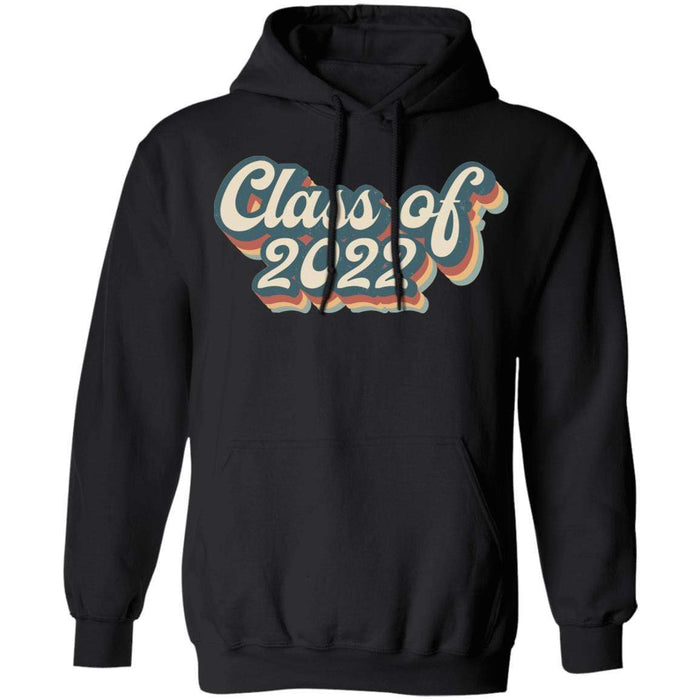 CustomCat Class Of 2022, Graduation Gift, Back To School Gift, T-shirt/Hoodie Apparel Pullover Hoodie / Black / S