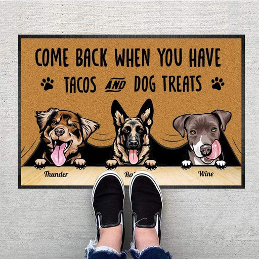 Gosszy Come Back When You Have Dog Doormat, Dog Lover Gift, Funny Welcome Doormat Doormat 15 x 24 Inch / Top: Non-Woven Fabric