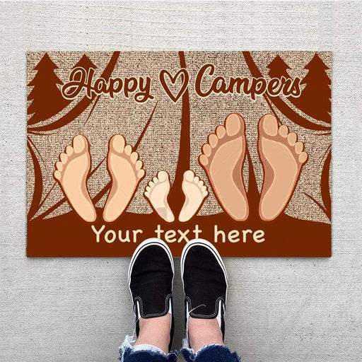Gosszy Custom Camping Doormat, Camping Gift, House Warming Gifts Doormat