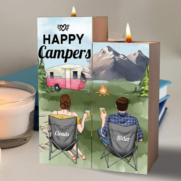 Gosszy Custom Candle Holder, Camping Gifts, Gift For Best Friend, Gift For Him, Gift For Her Candle Holder ONESIZE
