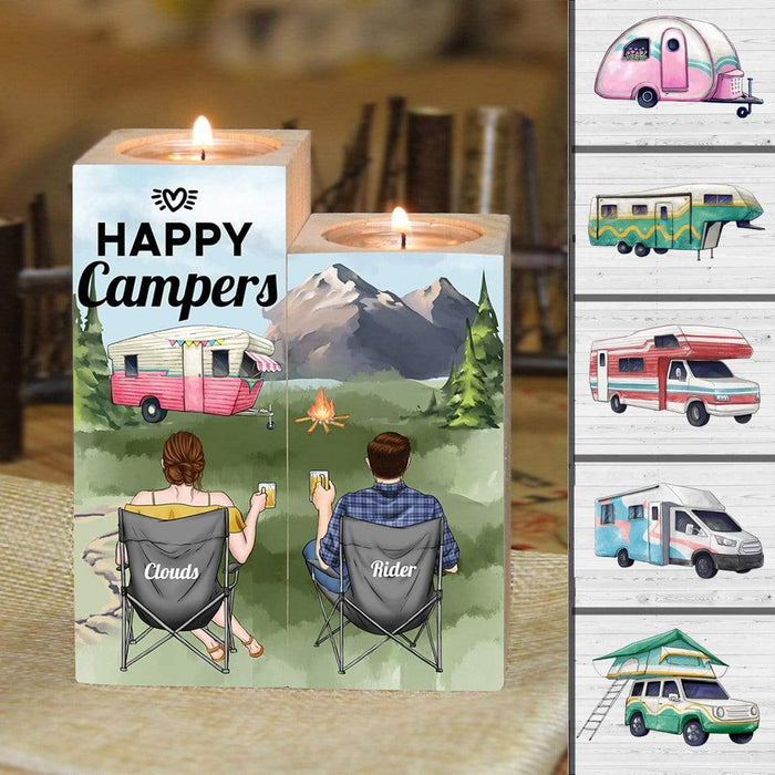 Gosszy Custom Candle Holder, Camping Gifts, Gift For Best Friend, Gift For Him, Gift For Her Candle Holder ONESIZE