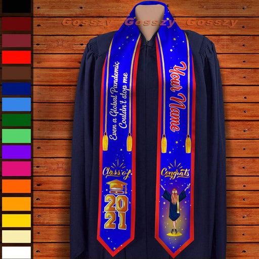 Gosszy Custom Congrats Class Of Custom Quote Graduation Stoles, graduation Gift Stoles Triangle 6x72 inch