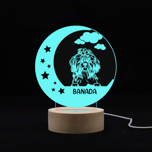 Gosszy Custom Dog Color Changing Touch Led Light, Dog Lover Gift Led Light