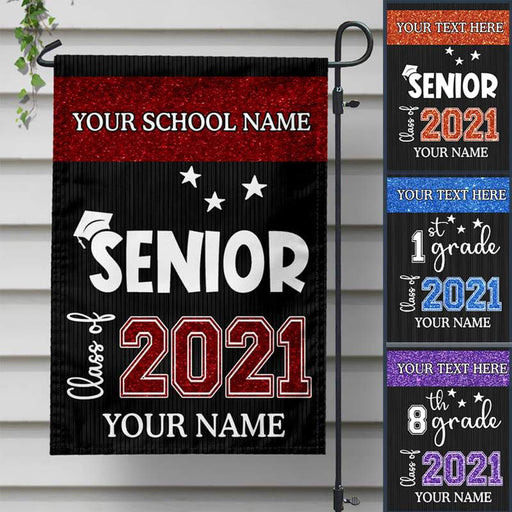 Gosszy Custom Graduation Garden Flag, Senior 2021, Best Gift Idea Party Flag Garden Flag