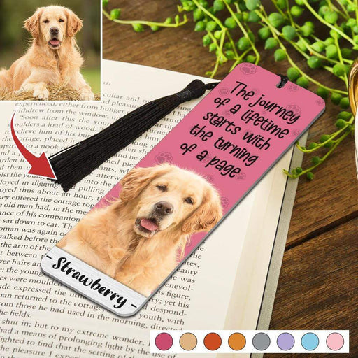 Gosszy Custom Metal Bookmark, Dog Lover Gift, Cat Lover Gift, Book Lover Gift Bookmark