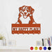 Gosszy Custom Metal Key Holder, Dog Lover Gift, Dog Coat Rack, Dog Metal Rack Metal Sign