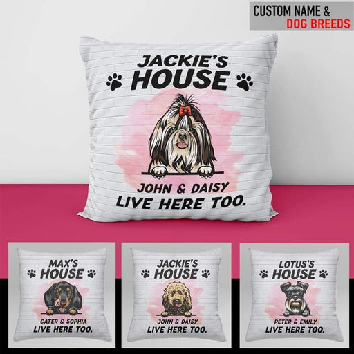 Gosszy Custom Throw Pillow, Dog Lover Gift, Housewarming Gift pillow 18x18 in - 45x45cm