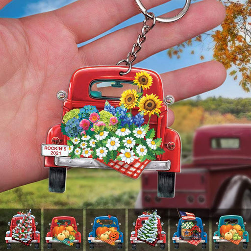 Gosszy Custom Truck Acrylic Keychains For Christmas Day Keychain Acrylic 50mm x 50mm / 1 Piece