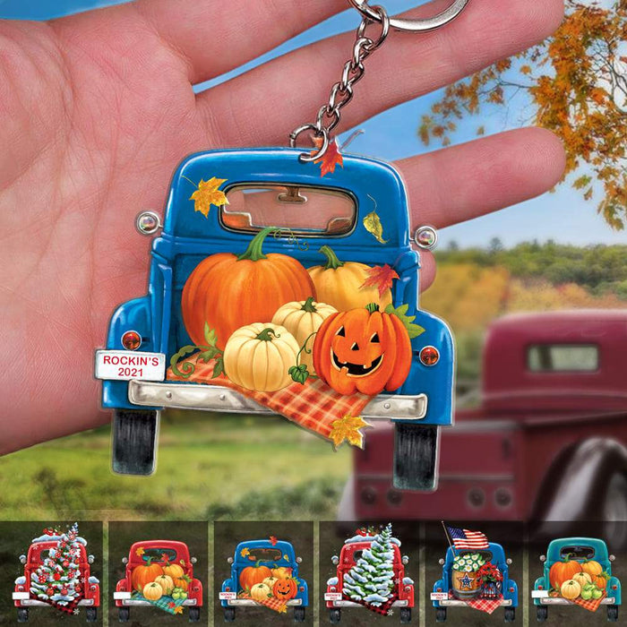 Gosszy Custom Truck Acrylic Keychains For Christmas Day Keychain Acrylic 50mm x 50mm / 2 Pieces