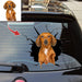 Gosszy Custom Upload Dog Image Car Sticker, Dog Lover Gift, Car Sticker 20" x 20"