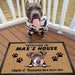 Gosszy Custom Welcome To Dog House Doormat, Dog Lover Gift, Non-slip Mats, Funny Doormat Doormat 15" x 24" / Top: Non-Woven Fabric