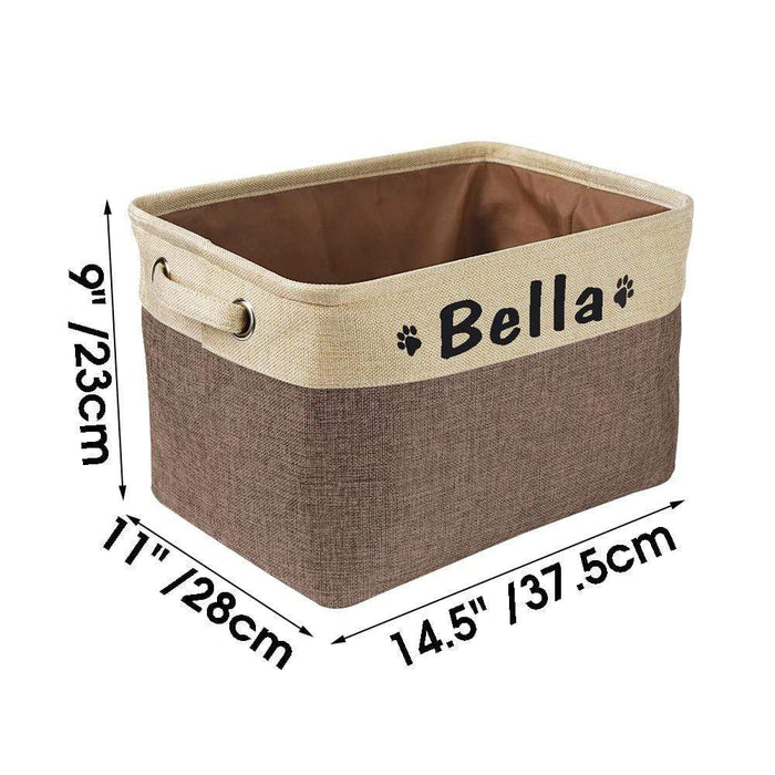 Gosszy CustomDog Toys Bin Storage, Dog Lovers Gift Storage