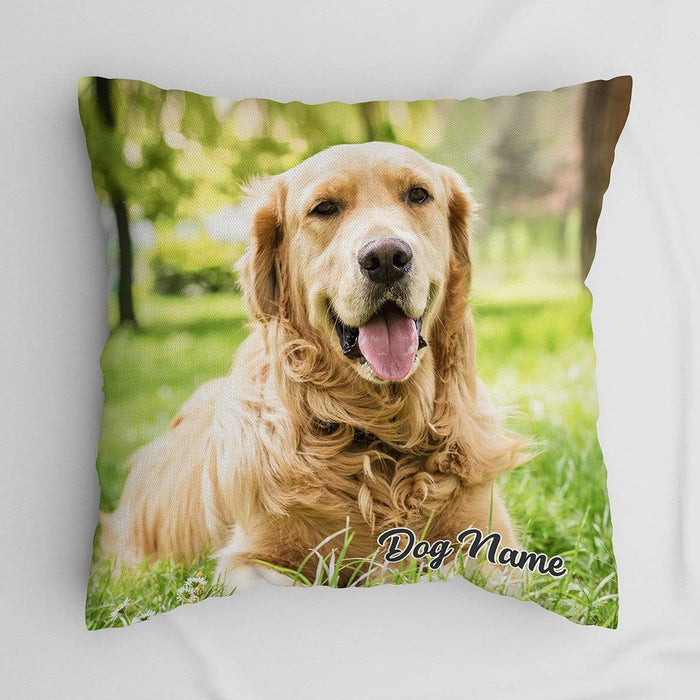 Gosszy Dog Dad Is The Best Throw Pillow, Dog Lover Gift pillow 18x18 in - 45x45cm