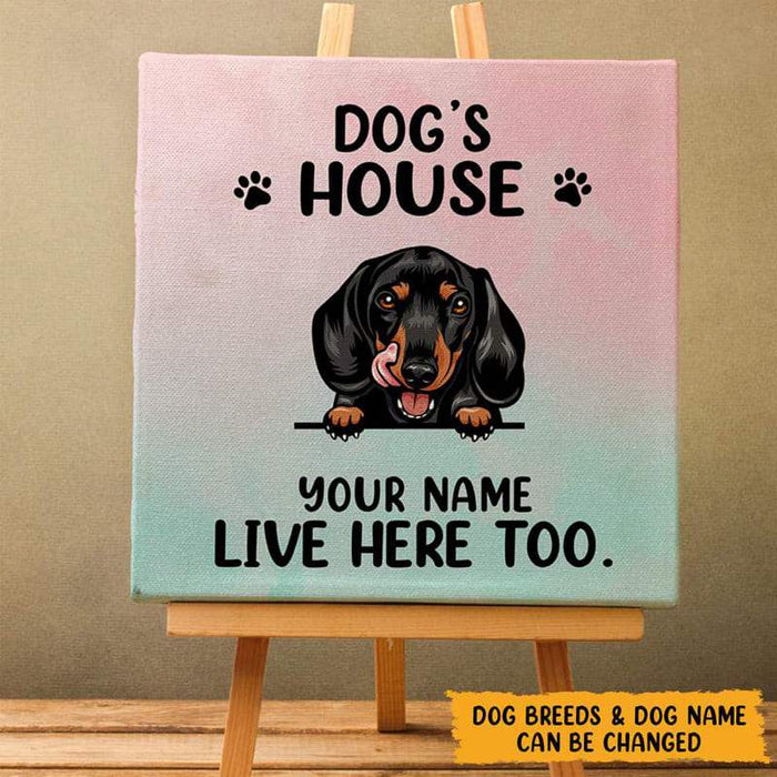 Gosszy Dog's House Canvas Art, Gifts Dog Lovers  Canvas