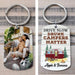 Gosszy Drive Slow Drunk Campers Matter Double Sided Photo Keychain, Camping Gift Keyring 48mm x 30mm