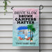 Gosszy Drive Slow Drunk Campers Matter Outdoor Camping Garden Flag, Camping Gift Garden Flag
