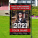 Gosszy Even A Global Pandemic Couldn't Stop Me Garden Flag, Graduation Gift, Senior Gift Garden Flag Without flagpole