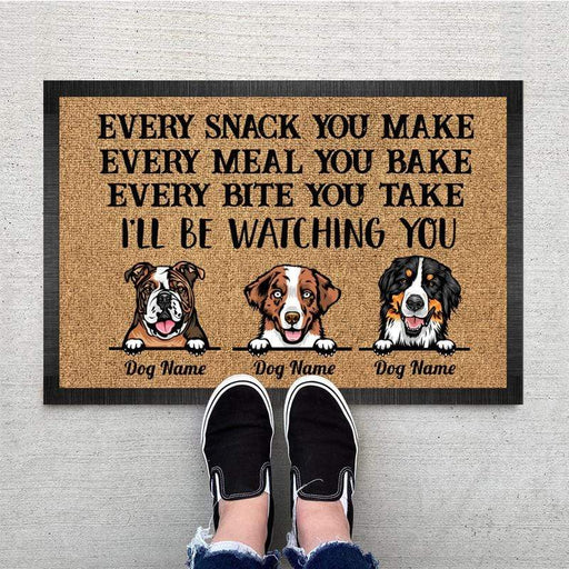 Gosszy Every Snack You Make Cartoon Dog, Housewarming Gift, Home Decoration, Dog Lover Gift Doormat 15x24in-40x60cm