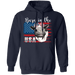 CustomCat Gosszy - Barn in the us - cow - tshirt Apparel G185 Gildan Pullover Hoodie 8 oz. / Navy / S