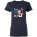 CustomCat Gosszy - Barn in the us - cow - tshirt Apparel G500L Gildan Ladies' 5.3 oz. T-Shirt / Navy / S