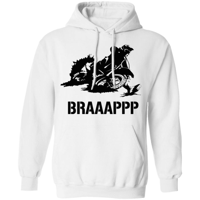 CustomCat Gosszy - Braaap Apparel G185 Pullover Hoodie 8 oz. / White / S