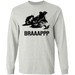 CustomCat Gosszy - Braaap Apparel G240 LS Ultra Cotton T-Shirt / Ash / S