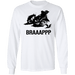 CustomCat Gosszy - Braaap Apparel G240 LS Ultra Cotton T-Shirt / White / S