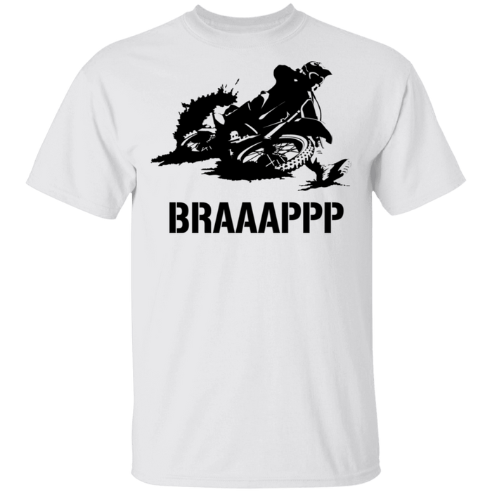 CustomCat Gosszy - Braaap Apparel G500 5.3 oz. T-Shirt / White / S