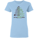 CustomCat Gosszy - Camping life tree Apparel G500L Ladies' 5.3 oz. T-Shirt / Light Blue / S