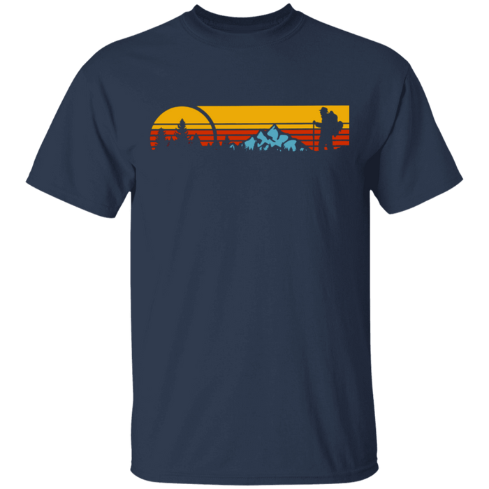 CustomCat Gosszy - camping vintage - tshirt Apparel G500 Gildan 5.3 oz. T-Shirt / Navy / S