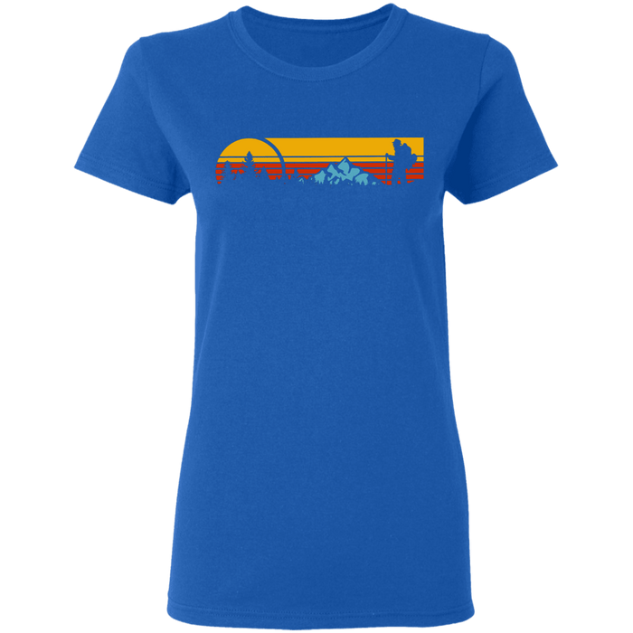 CustomCat Gosszy - camping vintage - tshirt Apparel G500L Gildan Ladies' 5.3 oz. T-Shirt / Royal / S
