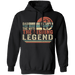CustomCat Gosszy - Dad the legend fishing Apparel G185 Pullover Hoodie 8 oz. / Black / S