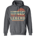 CustomCat Gosszy - Dad the legend fishing Apparel G185 Pullover Hoodie 8 oz. / Dark Heather / S