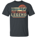 CustomCat Gosszy - Dad the legend fishing Apparel G500 5.3 oz. T-Shirt / Dark Heather / S