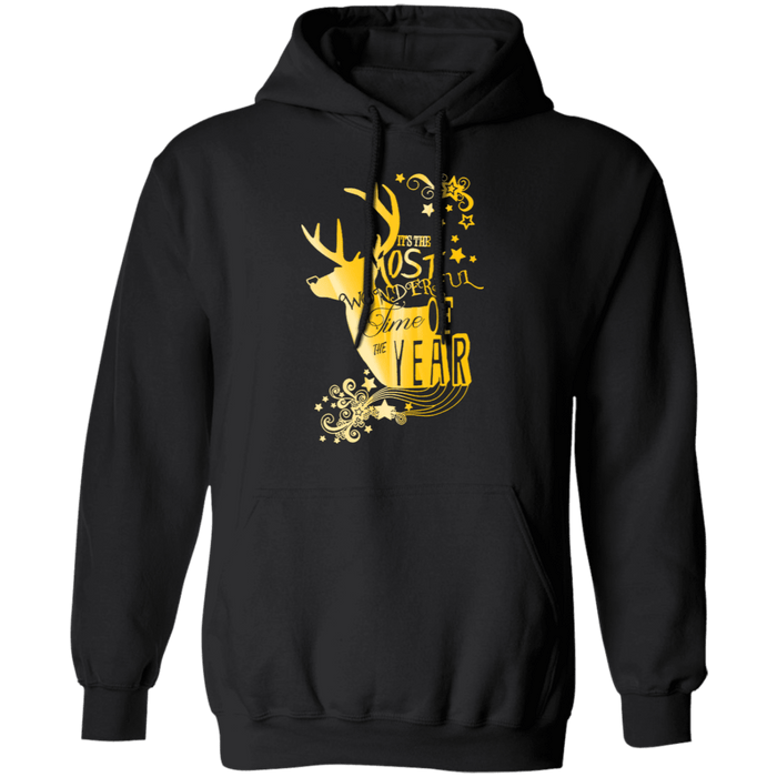 CustomCat Gosszy - Deer hunting Christmas - tshirt Apparel G185 Gildan Pullover Hoodie 8 oz. / Black / S