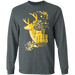 CustomCat Gosszy - Deer hunting Christmas - tshirt Apparel G240 Gildan LS Ultra Cotton T-Shirt / Dark Heather / S