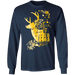 CustomCat Gosszy - Deer hunting Christmas - tshirt Apparel G240 Gildan LS Ultra Cotton T-Shirt / Navy / S