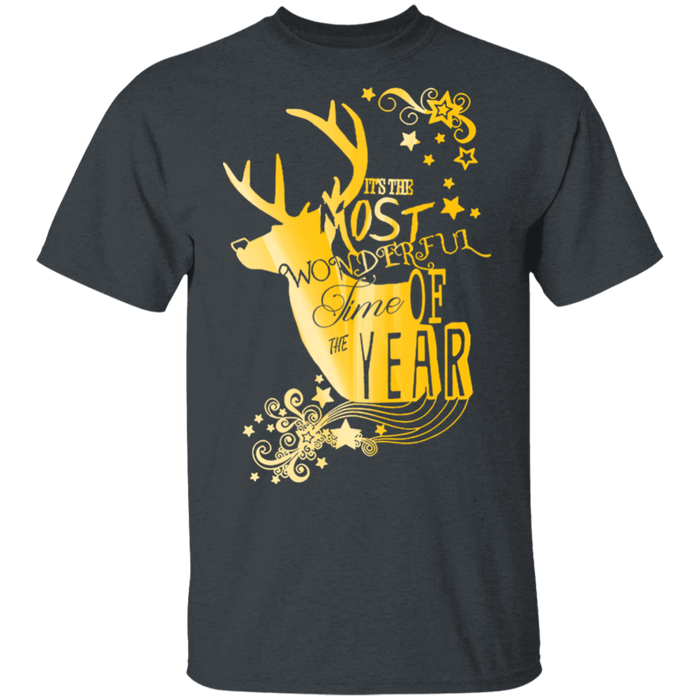 CustomCat Gosszy - Deer hunting Christmas - tshirt Apparel G500 Gildan 5.3 oz. T-Shirt / Dark Heather / S