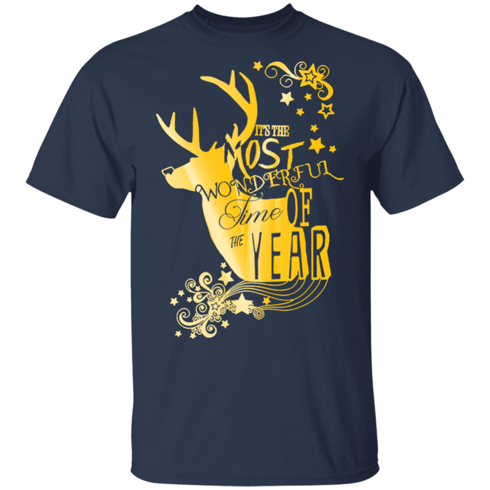 CustomCat Gosszy - Deer hunting Christmas - tshirt Apparel G500 Gildan 5.3 oz. T-Shirt / Navy / S