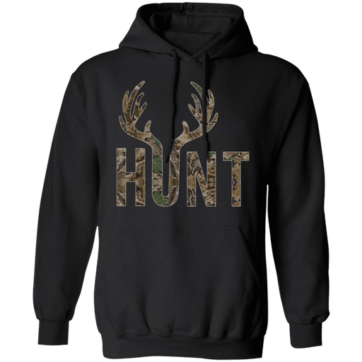 CustomCat Gosszy - Deer Hunting - tshirt Apparel G185 Gildan Pullover Hoodie 8 oz. / Black / S