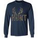 CustomCat Gosszy - Deer Hunting - tshirt Apparel G240 Gildan LS Ultra Cotton T-Shirt / Navy / S
