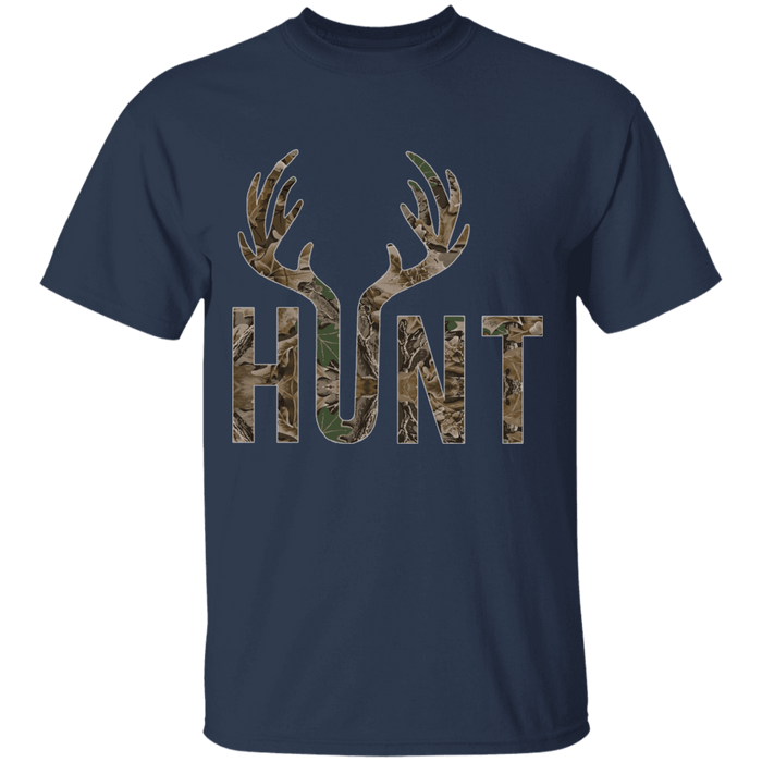 CustomCat Gosszy - Deer Hunting - tshirt Apparel G500 Gildan 5.3 oz. T-Shirt / Navy / S