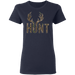 CustomCat Gosszy - Deer Hunting - tshirt Apparel G500L Gildan Ladies' 5.3 oz. T-Shirt / Navy / S