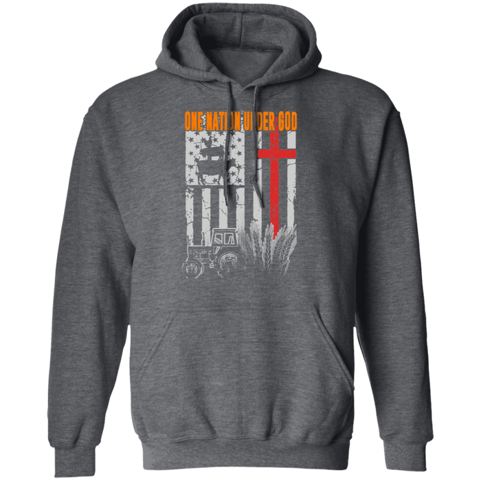 CustomCat Gosszy - Farm nation - tshirt Apparel G185 Gildan Pullover Hoodie 8 oz. / Dark Heather / S