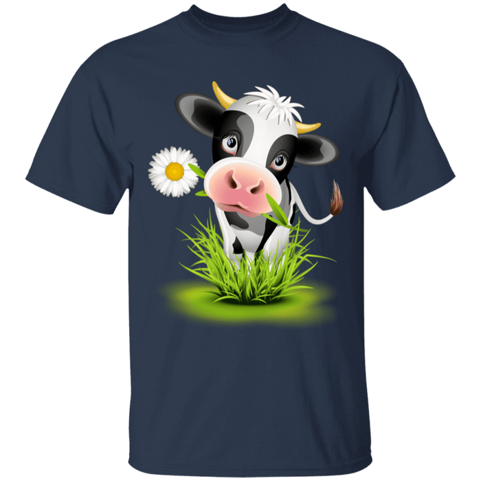 CustomCat Gosszy - Farmer holstein - tshirt Apparel G500 Gildan 5.3 oz. T-Shirt / Navy / S