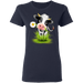 CustomCat Gosszy - Farmer holstein - tshirt Apparel G500L Gildan Ladies' 5.3 oz. T-Shirt / Navy / S