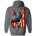 CustomCat Gosszy - Fishing flag gift for Dad Apparel G185 Pullover Hoodie 8 oz. / Dark Heather / S